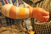 Image of Pair of Coal Train Railroad Superhero Wristbands