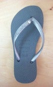 Image of Havaianas - Kids Slim Crystal - Grey/Silver