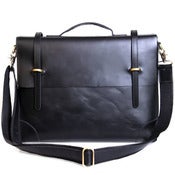 Image of Handmade Genuine Leather Briefcase Messenger Laptop Bag for Gentlemen - TREASURE (n364)