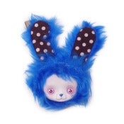 Image of Blue Polkadot Bunny Brooch
