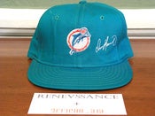 Image of VINTAGE DEADSTOCK MIAMI DOLPHINS AJD "DAN MARINO" SNAPBACK CAP HAT  