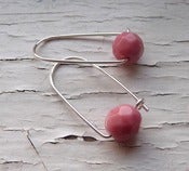 Image of pink box earrings