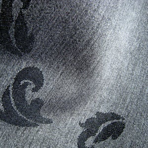 Image of Falling Leaves Textiles (Black/Charcoal)