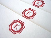 Image of Letterpress Regency Initial Stationery