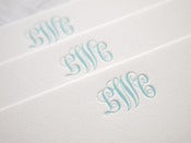 Image of Letterpress Classic Monogram Stationery