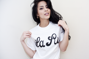 Image of WHITE LA RUE SCRIPT 