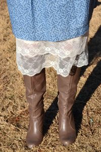 Image of Ivory Lace Trimmed Slip- 2 Layers