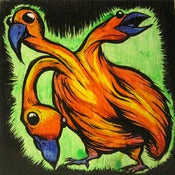 Image of 8 x 8 panel - "Cerberus Bird"