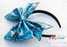 Image of Chubby Bunny x Acrylicana Collaboration: Blue Robot Jumble Bow
