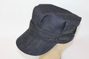 Image of BEAR BRAND LIMITED EDITION Indigo Dyed Selvedge Denim Lace Back Engineer and Workman Cap 