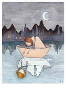 Image of Come With Me A4 Print by Hanna Mancini