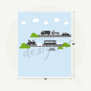 Image of Vroom Vroom Decal Wall Sticker - Kas Kids