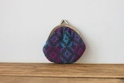 Image of small round Welsh tapestry purse