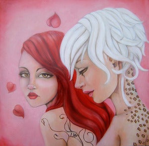 Image of Leopard Girls Open edition giclee print