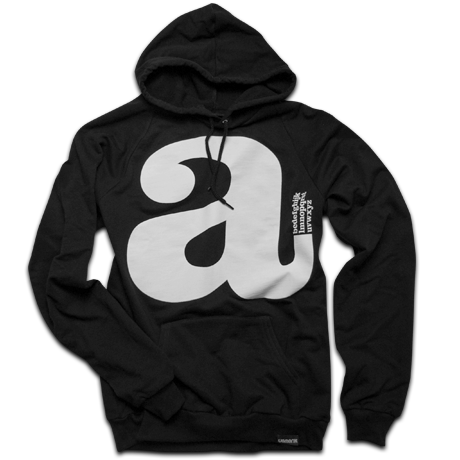 Image of LOWERCASE (BLACK HOODY)