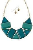 Image of Turquoise ang Gold necklace