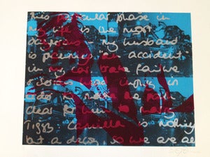 Image of Lady Died Blue/Silver/Magenta edition of 5 by David Blake