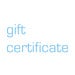 Image of GIFT CERTIFICATE
