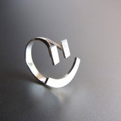 Image of =) Happy Face Ring - Handmade Silver Ring 