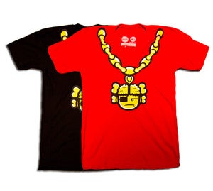 Image of Atama Chain V-Neck (Red/Black)