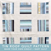 Image of tin roof modern quilt pattern PDF