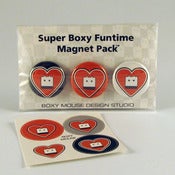 Image of Boxy Mouse Heart Magnets