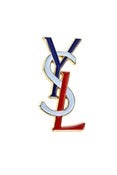 Image of VINTAGE YSL PIN RED/WHITE/BLUE 