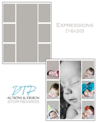 Image of 16x20 Expressions Storyboard Template