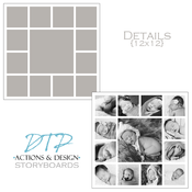 Image of 12x12 Details Storyboard Template