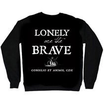 Image of LONELY ARE THE BRAVE crew neck sweater