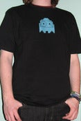 Image of Black T-Shirt (Light-Blue Ghost)