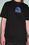 Image of Black T-Shirt (Dark-Blue Ghost)