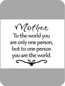 Image of Mother - To The World...