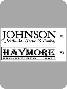 Image of Family Name {Personalized}