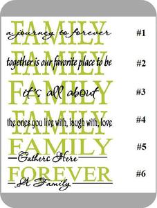 Image of FAMILY (6 Styles)
