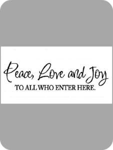 Image of Peace, Love and Joy...