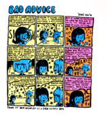 Image of "bad advice" print