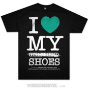 Image of I Love My  Shoes (Black/Tiffany)