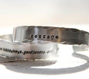 Image of A SHORT Message unisex Cuff bracelet