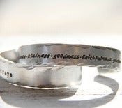 Image of A LONG message cuff bracelet