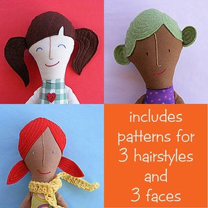 Image of Rag Doll sewing pattern PDF