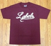 Image of Maroon "Laced" Tee