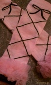 Image of PINK BALLERINA Leg Warmers with Chiffon Ruffle