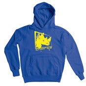 Image of Mens Charge "Ruff Rhino" Hoody Blue/Yellow