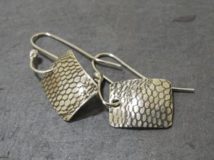 Image of Lace Embossed Earrings