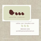 Image of Little Birdie Calling Cards -- Set of 40