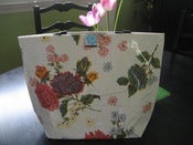 Image of oil cloth tote bag