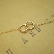 Image of Tiny Interlocking Links Necklace