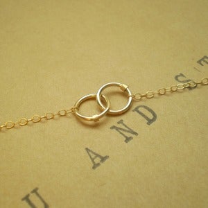 Image of Tiny Interlocking Links Necklace