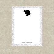 Image of Silhouette Note Cards -- Set of 16